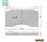 BRAKE PAD SET DISC BRAKE 22-1391-0 FOR LAND ROVER RANGE/SPORT/III PT306 3.0L