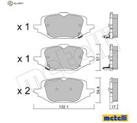 BRAKE PAD SET DISC BRAKE 22-1397-0 FOR MAZDA PYZR/PY-VPS 2.5L 4cyl CX-60 3.3L