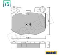METELLI 22-1423-0 Brake pad set