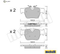 BRAKE PAD SET DISC BRAKE 22-1424-0 FOR BMW 5/G61/G99/X3/G4/G60/G90/G68 0.0L 4cyl