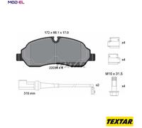 Genuine OE Textar Brake Pads Full Set Of 4 Front With Accessories 2203401