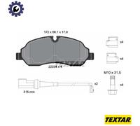 Genuine OE Textar Brake Pads Full Set Of 4 Front With Accessories 2203401