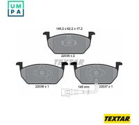 Textar 2203501 Disc Brake Pad Set Fits Audi Seat Skoda VW