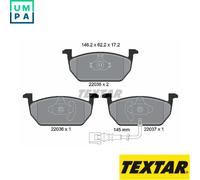 BRAKE PAD SET DISC BRAKE 2203501 FOR VW GOLF/VII/VAN/Van/SPORTSVAN/ALLTRACK 1.5L