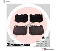 ZIMMERMANN 22061.185.1 Brake pad set
