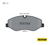 Brake Pads Set 2206201 Front Textar 4474200020 4474200220 4474206600 4474210800