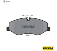 Brake Pads Set 2206201 Front Textar 4474200020 4474200220 4474206600 4474210800