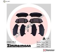 ZIMMERMANN 22065.175.1 Brake pad set