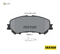 Front Brake Pad Set For Disc Fits Nissan X-Trail Renault Koleos TEXTAR 2206503