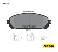 BRAKE PAD SET DISC BRAKE 2207001 FOR JEEP CHEROKEE/SUV/HATCH/MEDIO EBTEC1 2.0L
