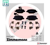 ZIMMERMANN 22072.180.2 Brake pad set