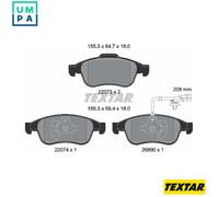 TEXTAR 2207301 Brake pad set