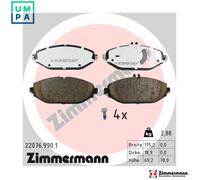 ZIMMERMANN 22076.990.1 Brake pad set