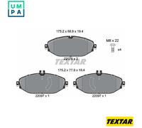 BRAKE PAD SET DISC BRAKE 2207601 FOR MERCEDES-BENZ C-CLASS/T-Model/Convertible