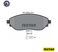 BRAKE PAD SET DISC BRAKE 2208701 FOR RENAULT TRAFIC/III/Platform/Chassis/Bus