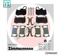 BRAKE PAD SET DISC BRAKE 22091.150.2 FOR ALFA ROMEO 552 73 835/EC2 2.0L 4cyl