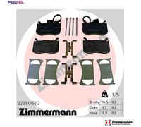 BRAKE PAD SET DISC BRAKE 22091.150.2 FOR ALFA ROMEO 552 73 835/EC2 2.0L 4cyl