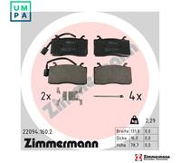 ZIMMERMANN 22094.160.2 Brake pad set