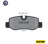 For Mercedes Genuine OE Textar Brake Pads Full Set Of 4 Rear 2210101