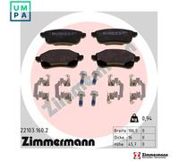 ZIMMERMANN 22103.160.2 Brake pad set