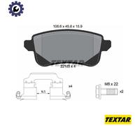 BRAKE PAD SET DISC BRAKE 2210301 FOR RENAULT SCENIC/III/GRAND/IV TALISMAN 1.6L