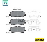 BRAKE PAD SET DISC BRAKE 2211003 FOR FORD USA C23HD0D/N48H/N38H 2.3L 4cyl 3.7L