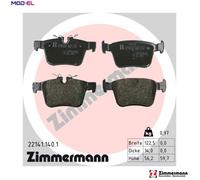 ZIMMERMANN 22141.140.1 Brake pad set
