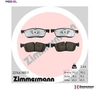 ZIMMERMANN 22146.980.1 Brake pad set