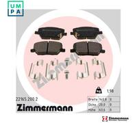 ZIMMERMANN 22165.200.2 Brake pad set