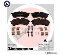Brake pads 22178.210.2 ZIMMERMANN for VW MAN