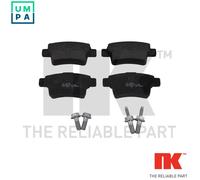 NK Brake Pad Set NK 221957 - Rear for Citroen C4/Grand C4 Picasso 2006-2013
