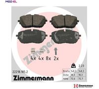 BRAKE PAD SET DISC BRAKE 22218.185.2 FOR PEUGEOT 308/II/SW 508 HNP /HNV 1.2L