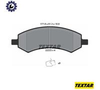 TEXTAR 2222301 Brake pad set