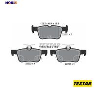Genuine OE Textar Brake Pads Full Set Of 4 Rear 2223101