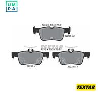 Genuine OE Textar Brake Pads Full Set Of 4 Rear 2223101