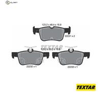 Genuine OE Textar Brake Pads Full Set Of 4 Rear 2223101