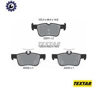 TEXTAR 2223103 Brake pad set