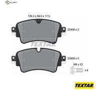 BRAKE PAD SET DISC BRAKE 2230801 FOR VW AUDI A4/Allroad A5/Sportback Q5/SUV 2.0L