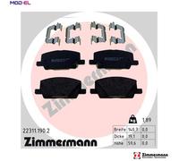 BRAKE PAD SET DISC BRAKE 22311.190.2 FOR OPEL MOKKA/X A14NET B14NET 1.4L 4cyl