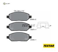 Brake Pads Full Set Of 4 Front 2232601 Textar Vauxhall