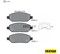 Brake Pads Full Set Of 4 Front 2232601 Textar Vauxhall