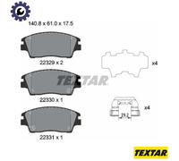 TEXTAR 2232901 Brake pad set