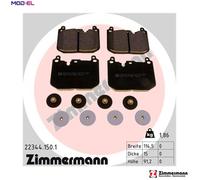 ZIMMERMANN 22344.150.1 Brake pad set