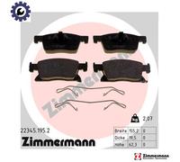ZIMMERMANN 22345.195.2 Brake pad set