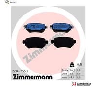 ZIMMERMANN 22349.155.1 Brake pad set
