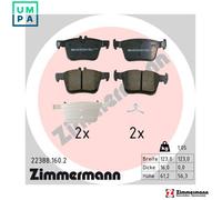 ZIMMERMANN 22388.160.2 Brake pad set