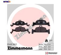 ZIMMERMANN Brake Pad Set 22402.160.1 - for Audi A4 B9/Allroad/Avant, A5, Q5