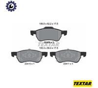 Textar Brake Pad Set 2240901 for MG ZS SUV 1.0L/1.5L