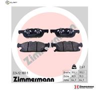 ZIMMERMANN 22412.180.1 Brake pad set