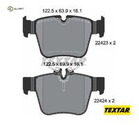 Genuine OE Textar Brake Pads Full Set Of 4 Rear 2242301